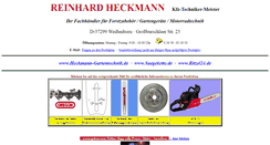 Desktop Screenshot of heckmann-gartentechnik.de